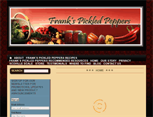 Tablet Screenshot of frankspickledpeppers.com